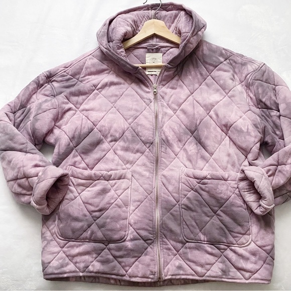 UO Quilted Oversized Cozy Tie Dye Hoody - Picture 2 of 12